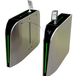 FLAP BARRIERS WITH GLASS BIDIRECTIONAL WITH DUAL FLAP