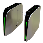 FLAP BARRIERS WITH GLASS BIDIRECTIONAL WITH DUAL FLAP