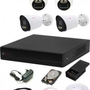 5 MP HD COLORVU CAMERA SET WITH 4 CHN DVR